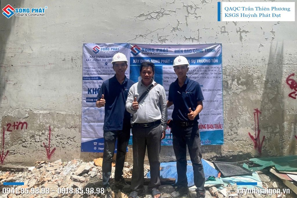 Đội ngũ Song Phát trong buổi khởi công