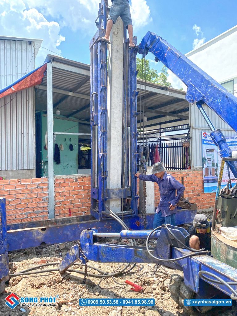 Thi công ép cọc cho toàn bộ công trình