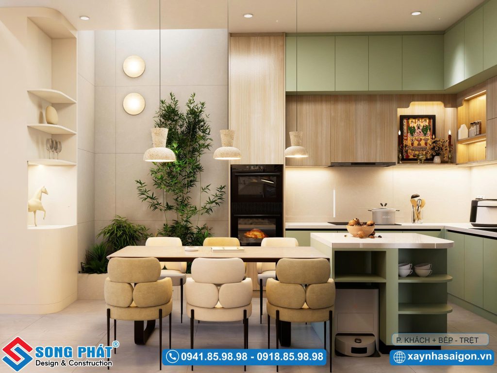 Hệ tủ kịch trần giúp tối ưu diện tích sử dụng