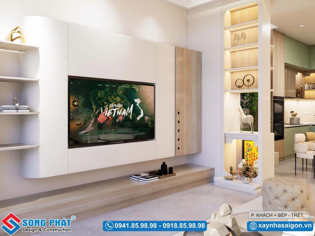 Hệ tủ được bo tròn độc đáo