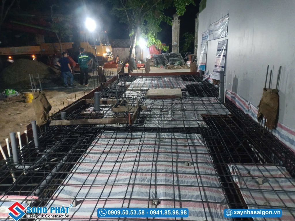 02/05 Hoàn thiện đi thép móng – sàn trệt