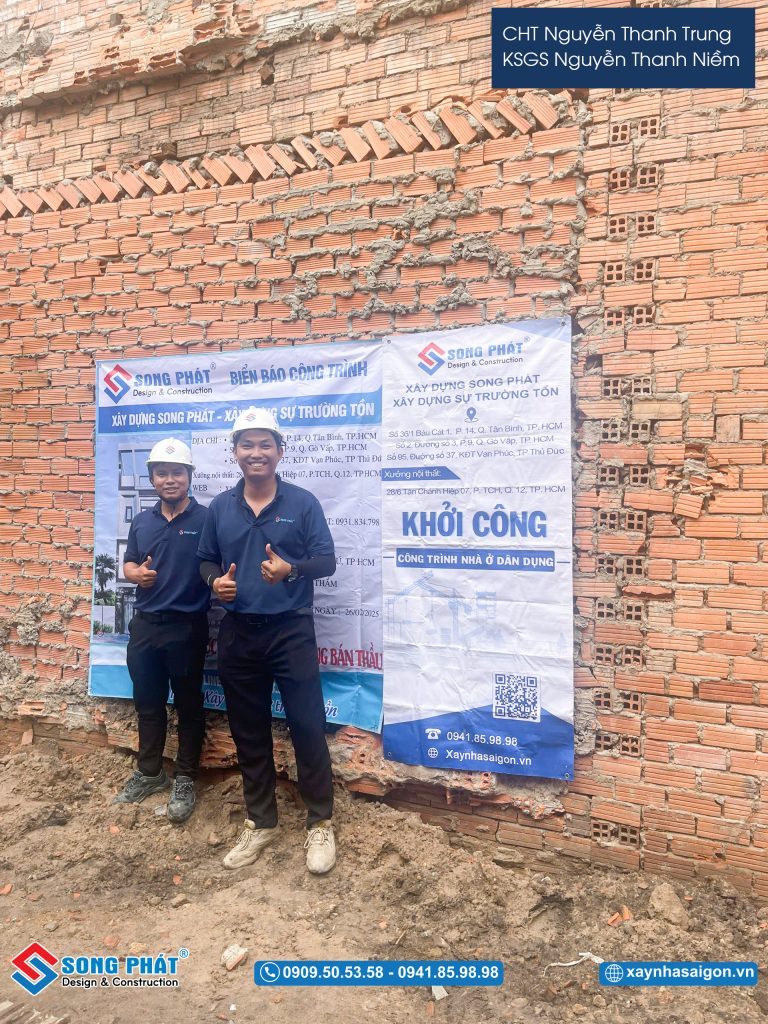 Đội ngũ Song Phát trong buổi khởi công