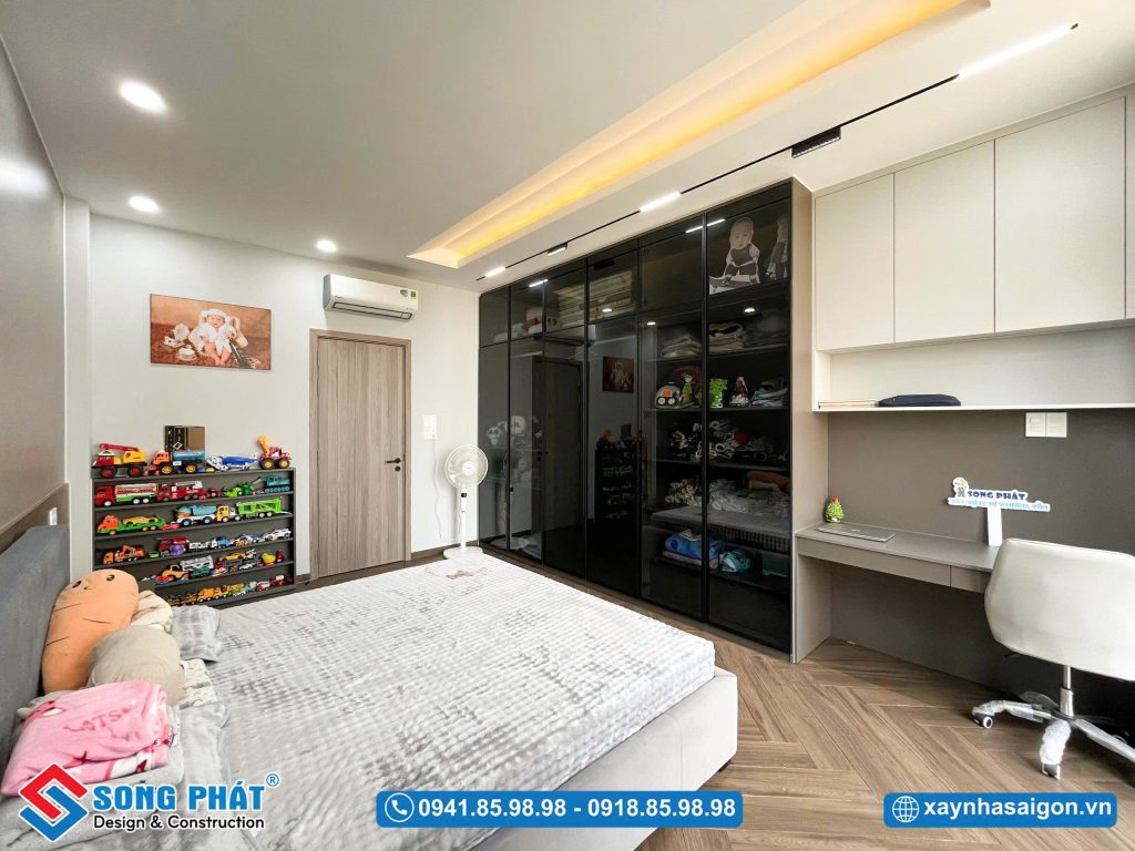 Các chi tiết hoàn thiện đảm bảo tính đồng bộ với tổng thể công trình.