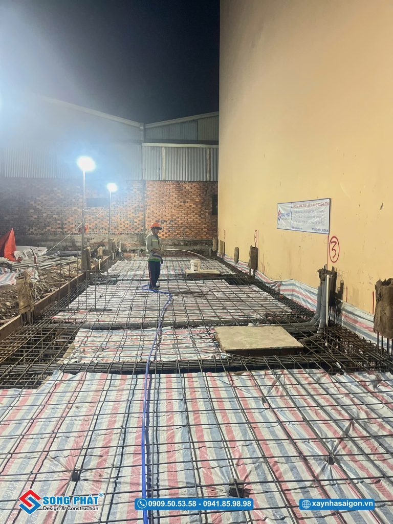 28/05 Hoàn thiện đi thép móng – sàn trệt