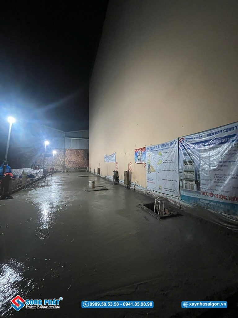 Hoàn thiện đổ bê tông móng – sàn trệt