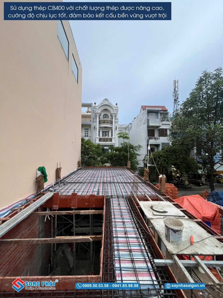 09/06 Hoàn thành đi thép sàn lầu 1