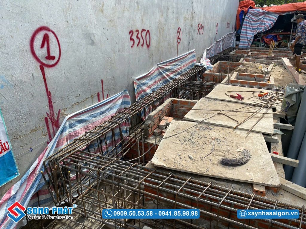 29/05 Hoàn thiện đi thép móng – giằng móng
