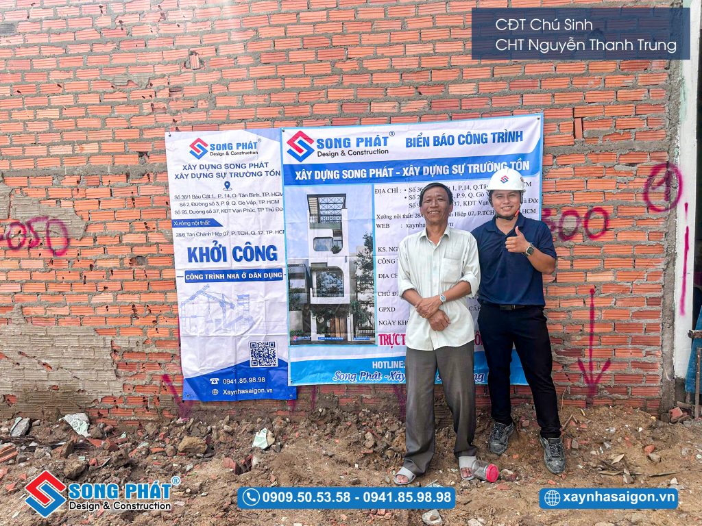 27/06 CĐT cùng Song Phát có mặt tại buổi định vị khởi công công trình