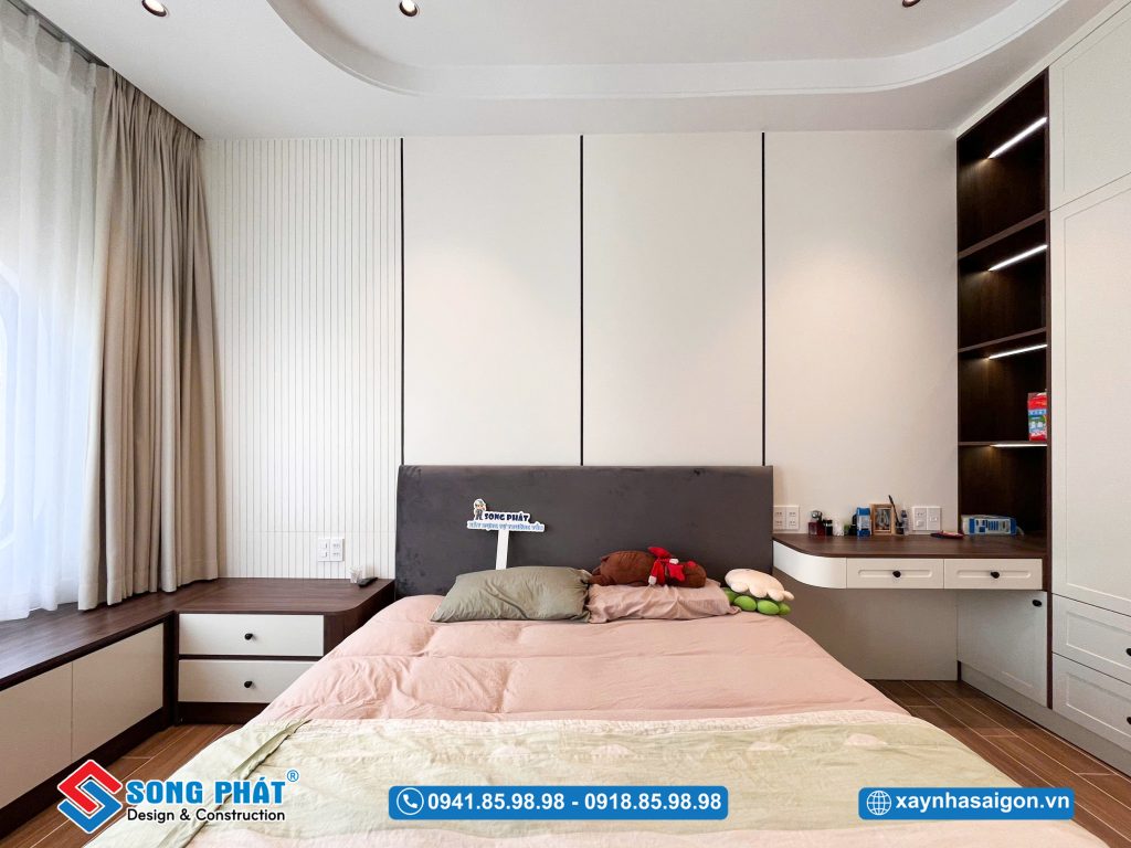 Màu sắc và vật liệu thể hiện cá tính không gian.