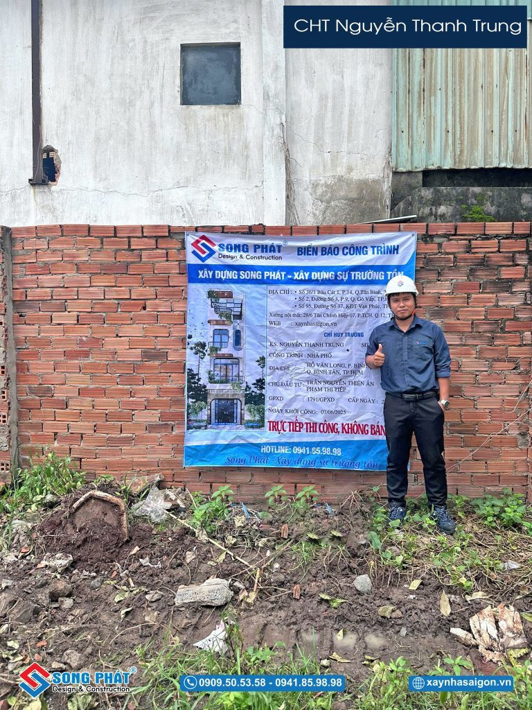 CHT Nguyễn Thanh Trung trong buổi khởi công công trình