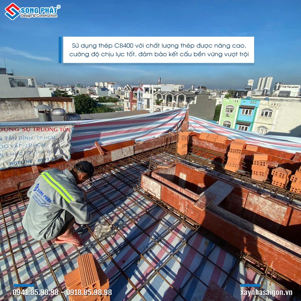 10/08 Hoàn thiện đi thép sàn mái