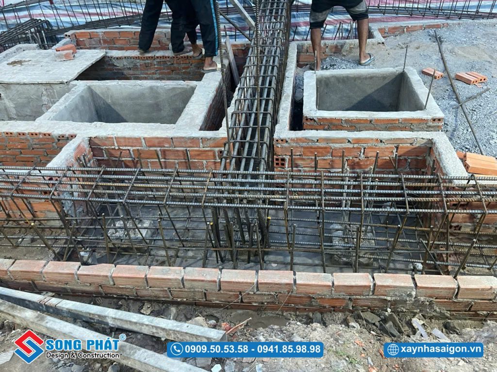 24/06 Gia công lắp đặt thép giằng móng