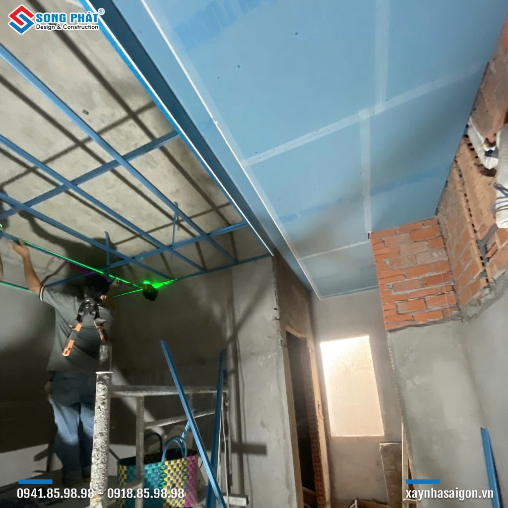 16/12 Thi công trần thạch cao