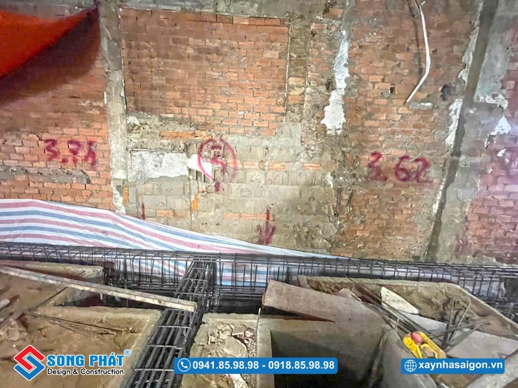 08/07 Hoàn thiện đi thép giằng móng