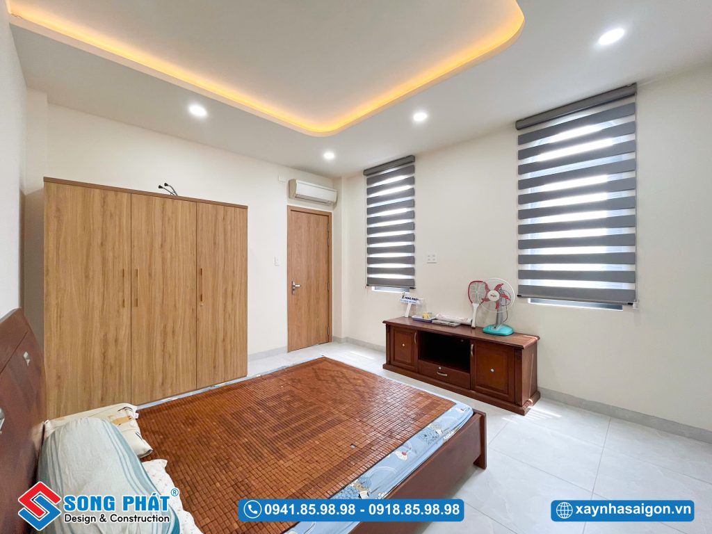 Phòng ngủ tối ưu ánh ánh sáng tự nhiên giúp căn phòng thoáng sáng