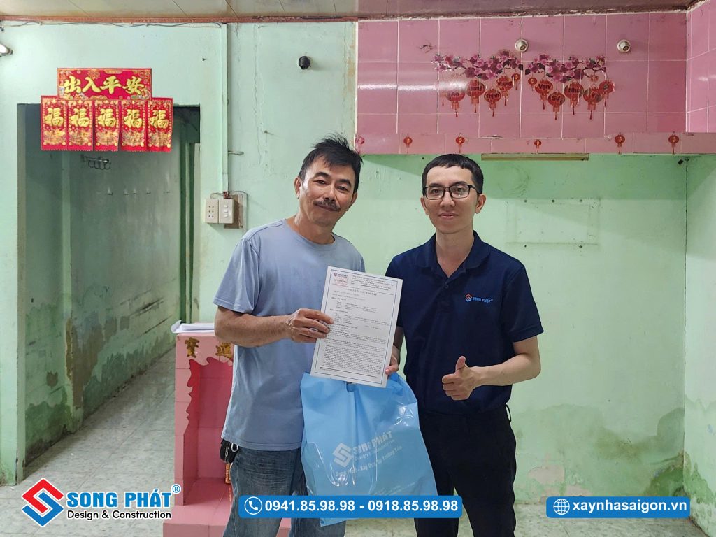 Hình ảnh ghi dấu khoảnh khắc khởi đầu hành trình xây dựng tổ ấm mới cùng anh Vinh.