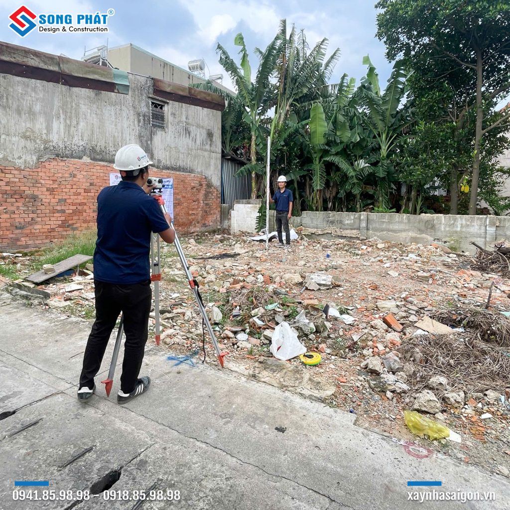 06/09 Tiến hành định vị công trình