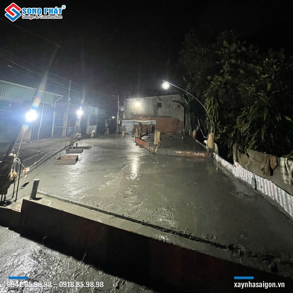 10/10 Hoàn thiện đổ bê tông móng – sàn trệt