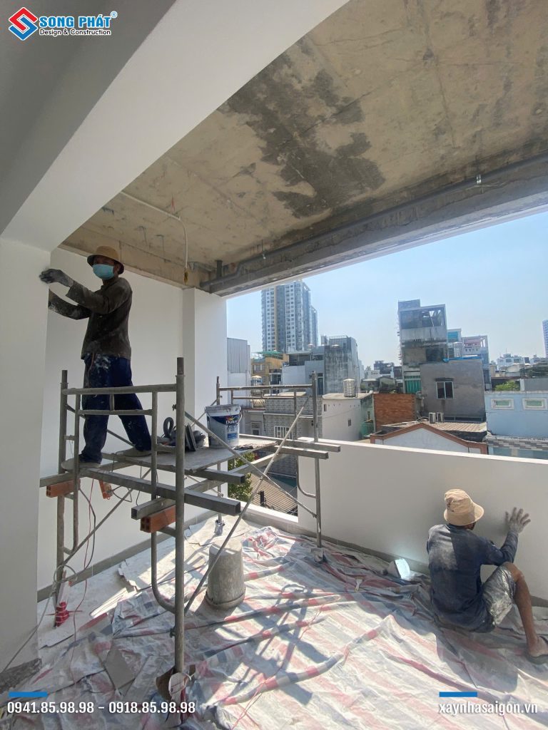 29/11 Hoàn thiện đi thép sàn sân thượng