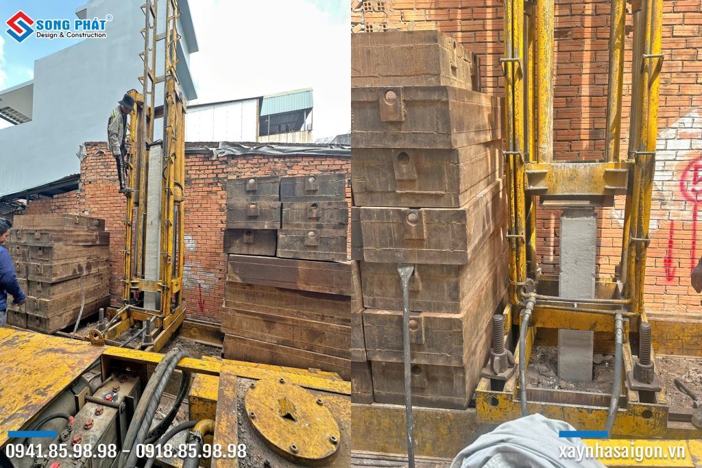 02/08 Thi công ép cọc