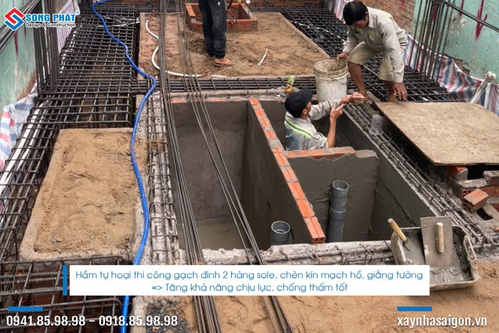 17/08 Hoàn thiện xây tô hầm tự hoại