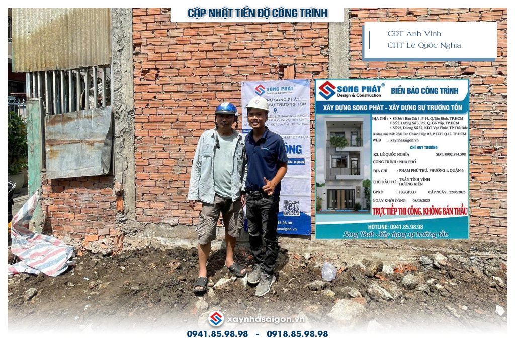 8/8 CĐT anh Vinh cùng CHT Quốc Nghĩa có mặt trong buổi khởi công