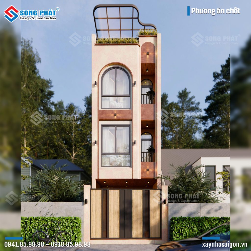 Phương án mặt tiền nhà chị Trang đã chốt