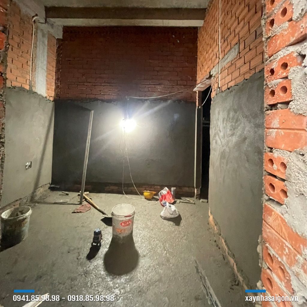 16/08 Tô tường phòng ngủ trệt