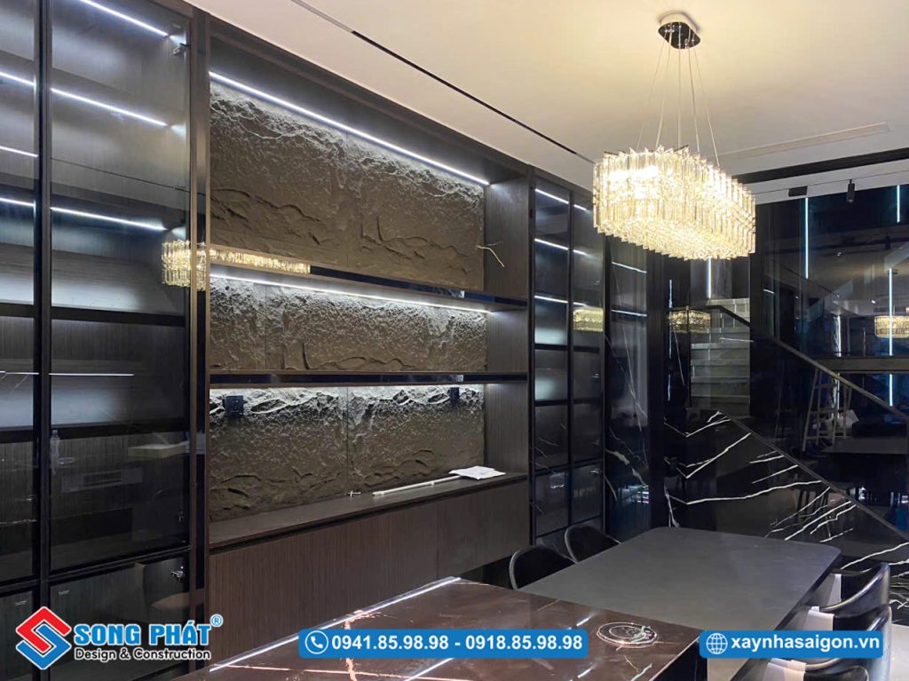 Bếp ăn phía sau lầu 1