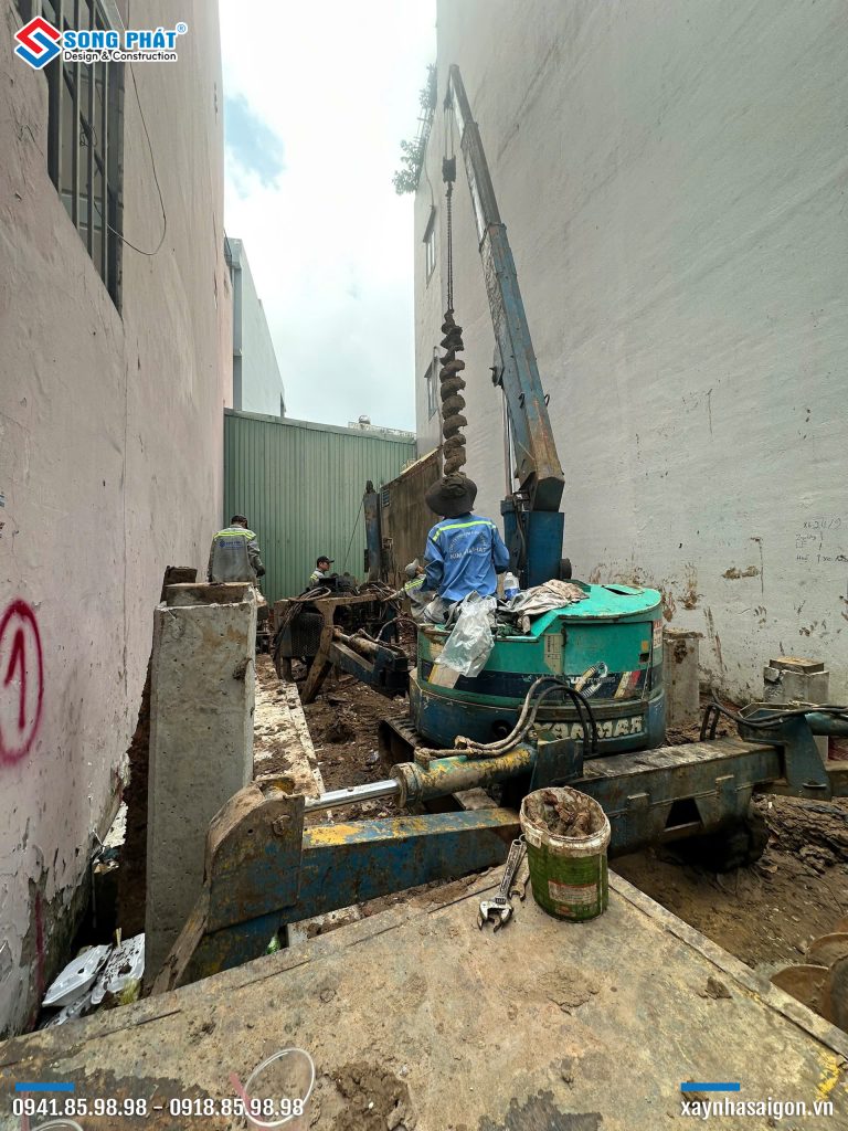 Thi công ép cọc cho toàn bộ công trình