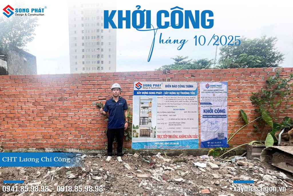 13/10 Khởi công, định vị công trình 