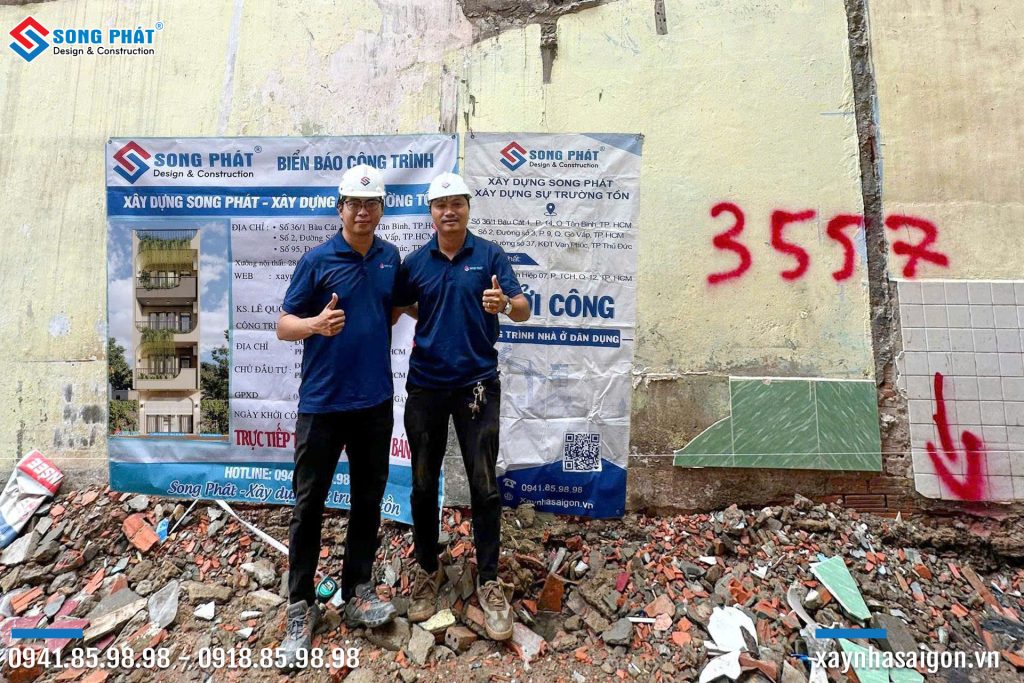 Đội ngũ Song Phát trong buổi khởi công