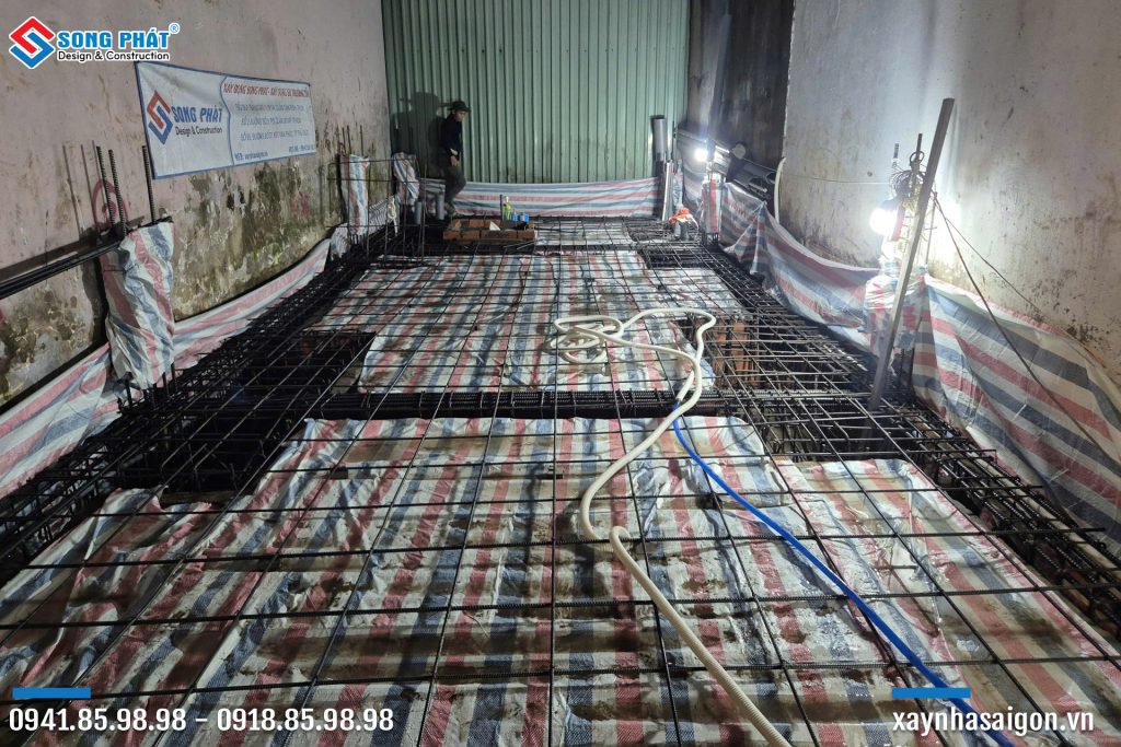19/10 Hoàn thiện đi thép móng - sàn trệt 