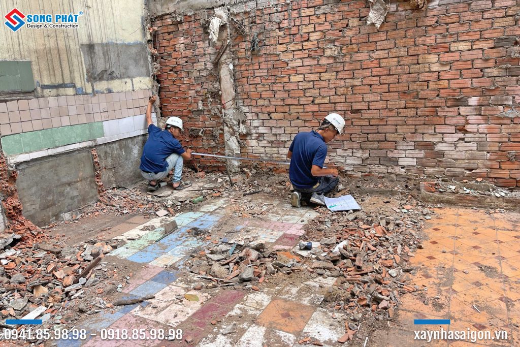 19/07 Đội ngũ Song Phát tiến hành định vị công trình