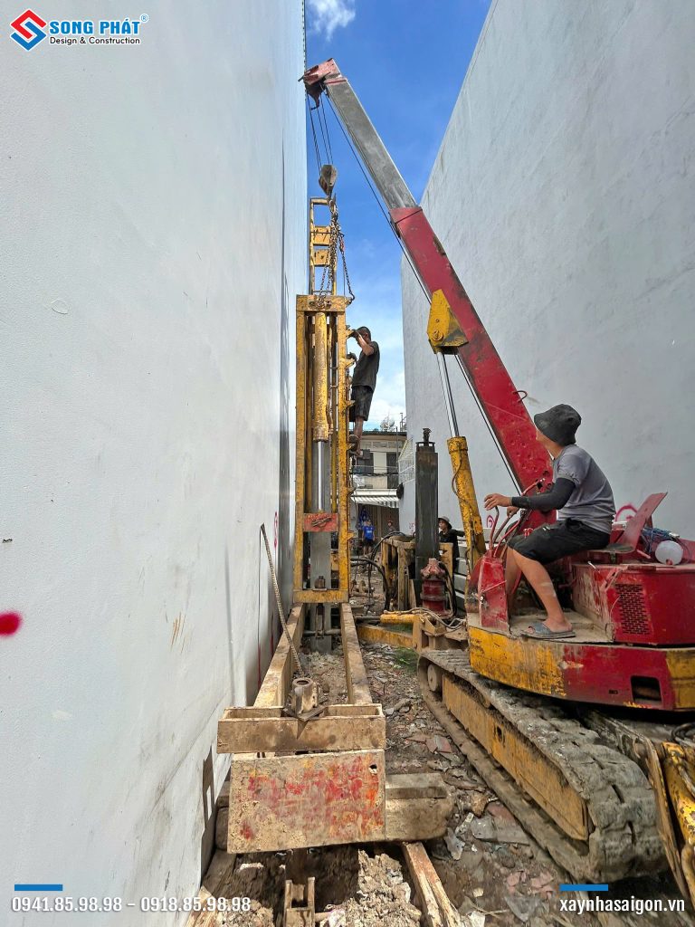 05/10 Thi công ép cọc cho toàn bộ công trình