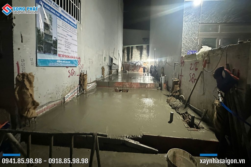 20/10 hoàn thiện đổ bê tông móng - sàn trệt 