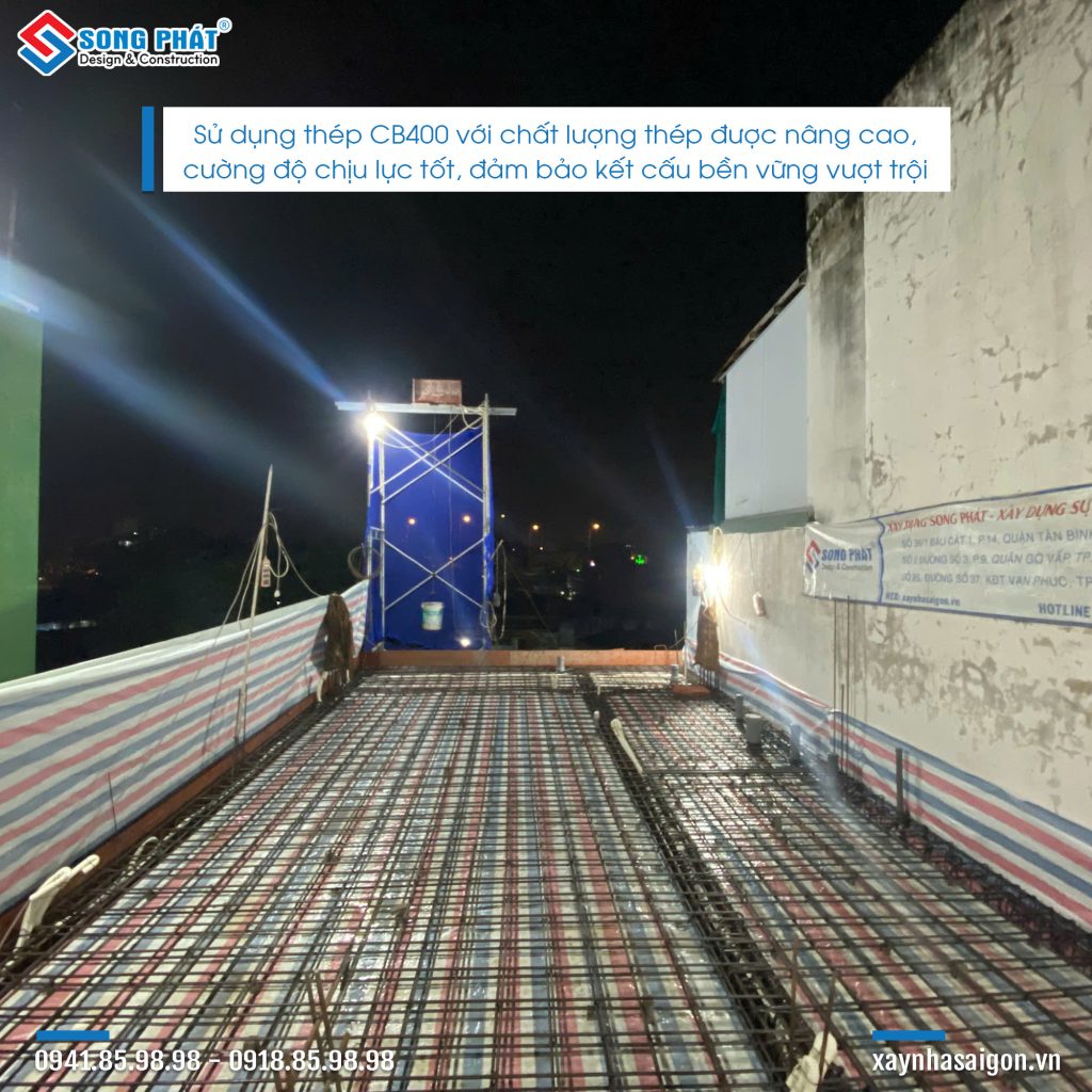 10/11 Hoàn thiện đi thép sàn lầu 2