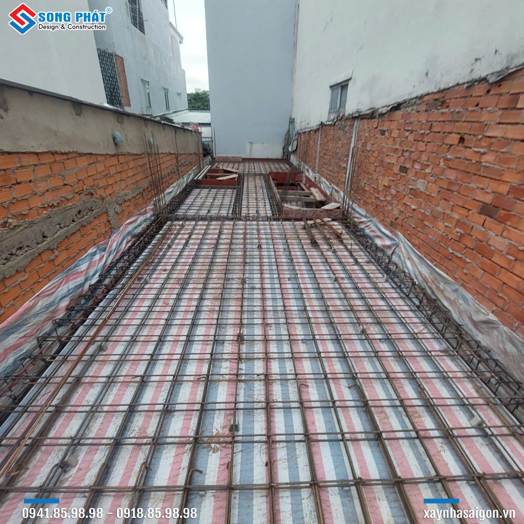 22/11 Hoàn thiện đi thép sàn lầu 1