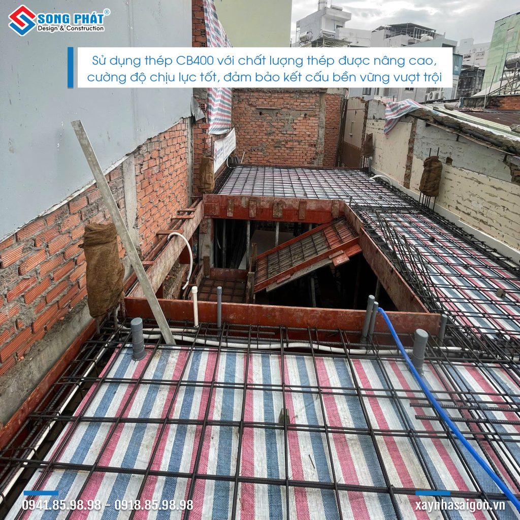 02/11 Hoàn thiện đi thép sàn lầu 1