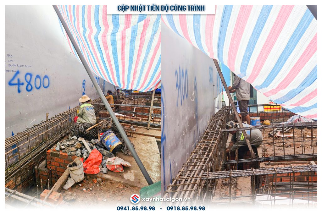 17/09 Thi gia công lắp dựng thép giằng móng
