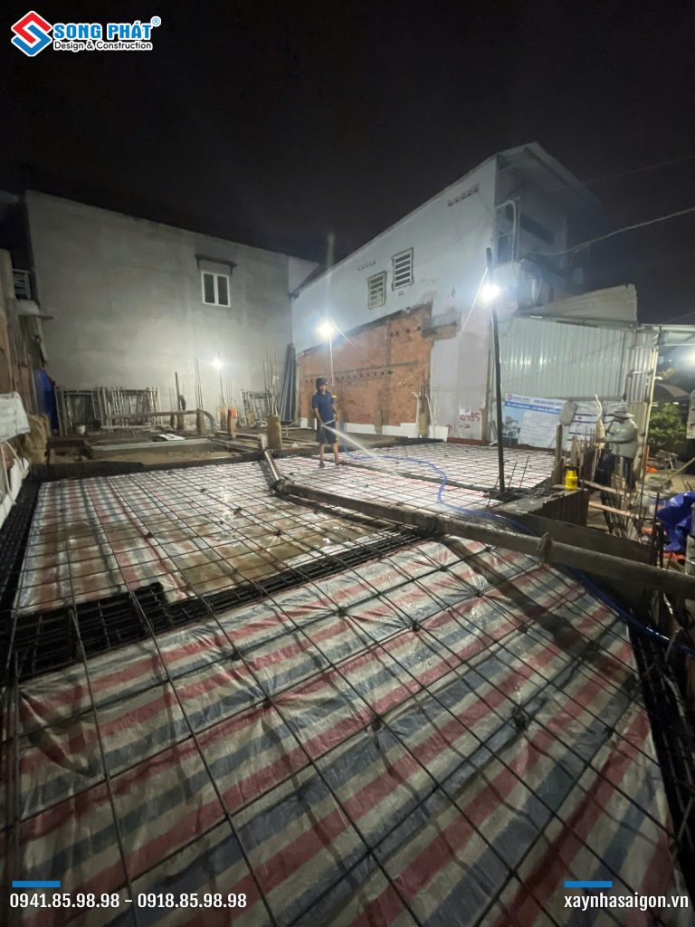 22/10 Hoàn thiện đi thép móng - sàn trệt 