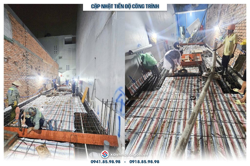 29/09 Hoàn thiện lắp đặt thép móng - sàn trệt