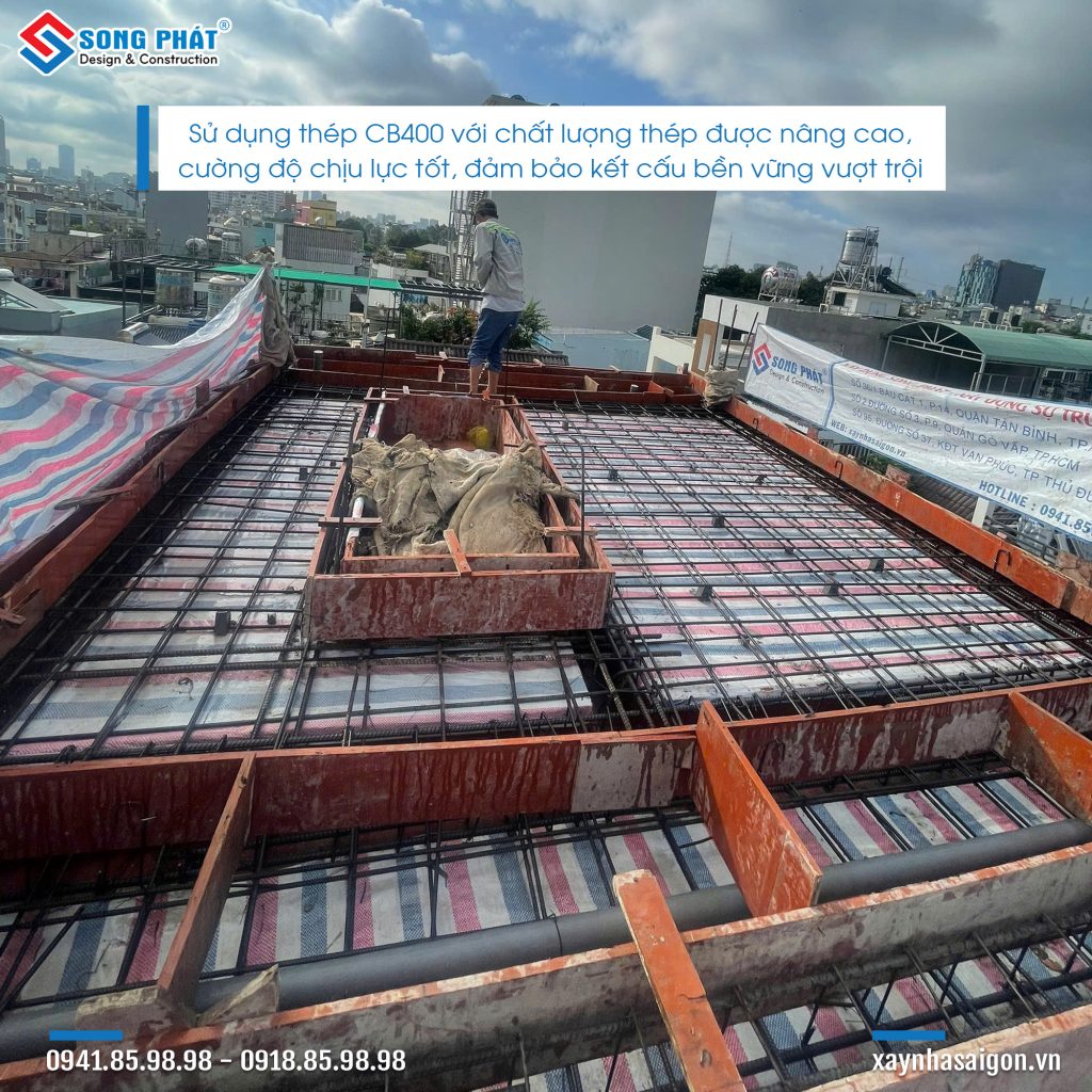 20/09 Hoàn thiện đi thép sàn mái 