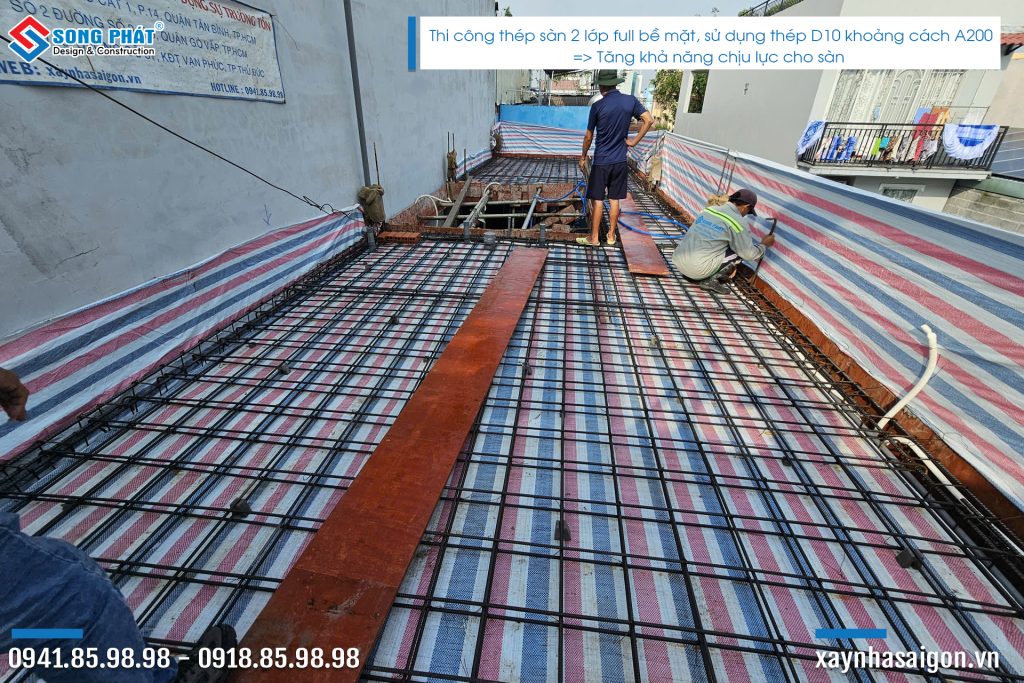 21/10 Hoàn thiện đi thép sàn lầu 2