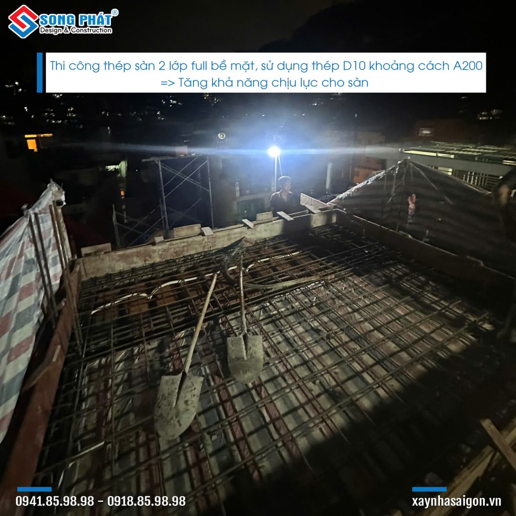 30/09 Hoàn thiện đi thép sàn mái 