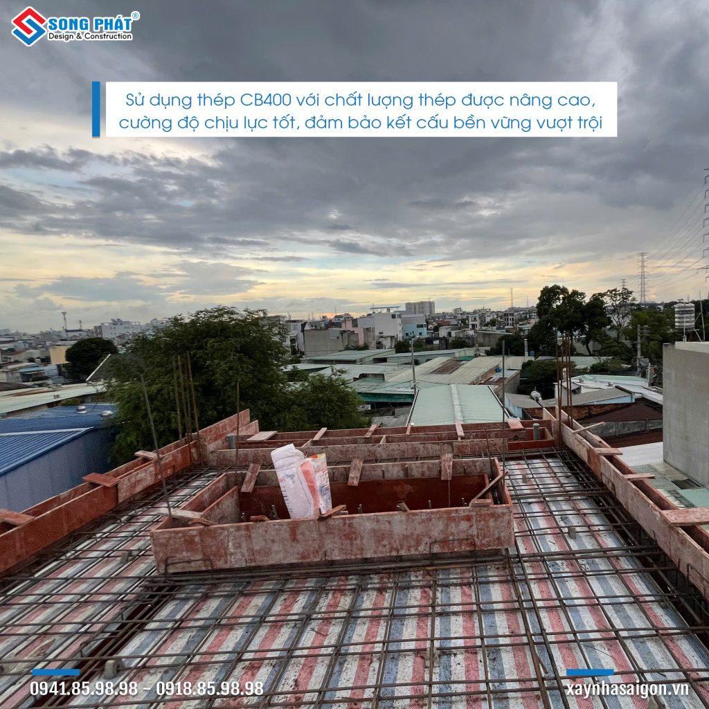 14/09 Hoàn thiện đi thép sàn mái 