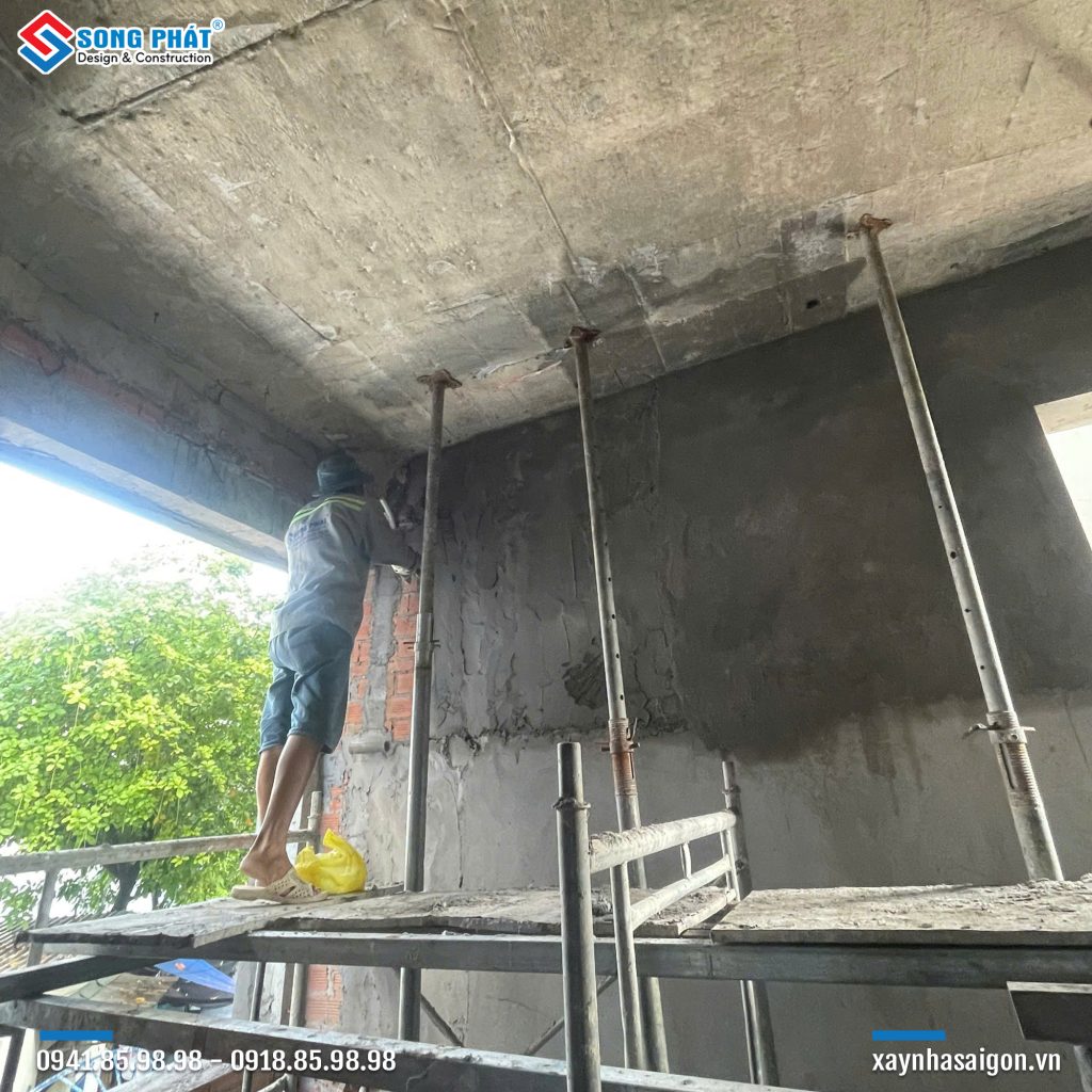 16/10 Thi công tô tường trong nhà