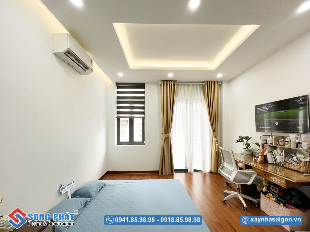 Hệ led âm tường làm tăng tính thẩm mỹ cho tổng thể không gian