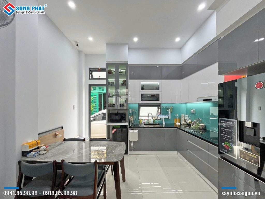 Không gian bếp ăn tại tầng trệt