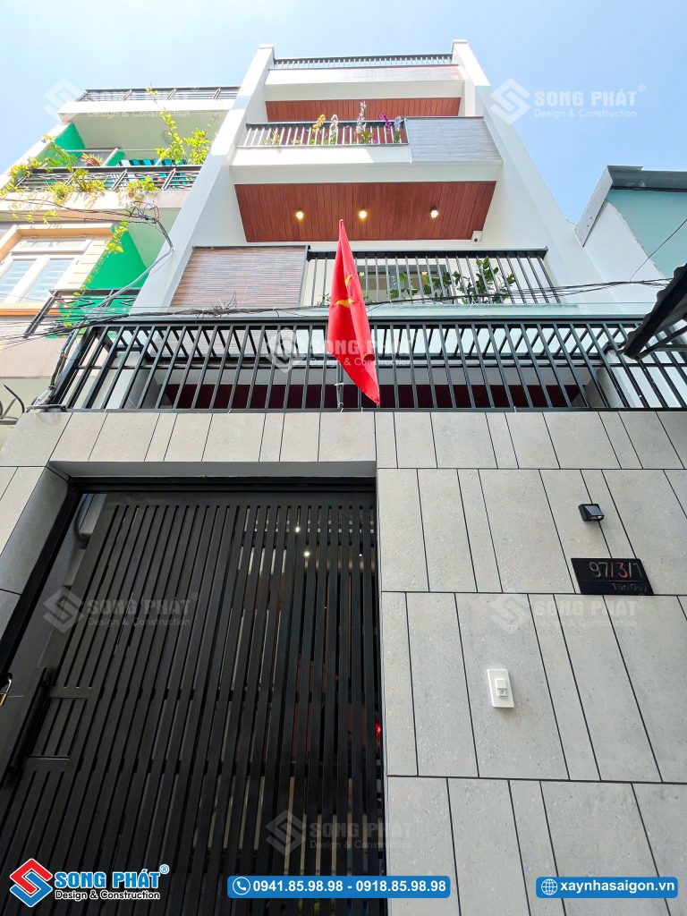 Mặt tiền hiện đại tinh gọn chuẩn từng đường nét